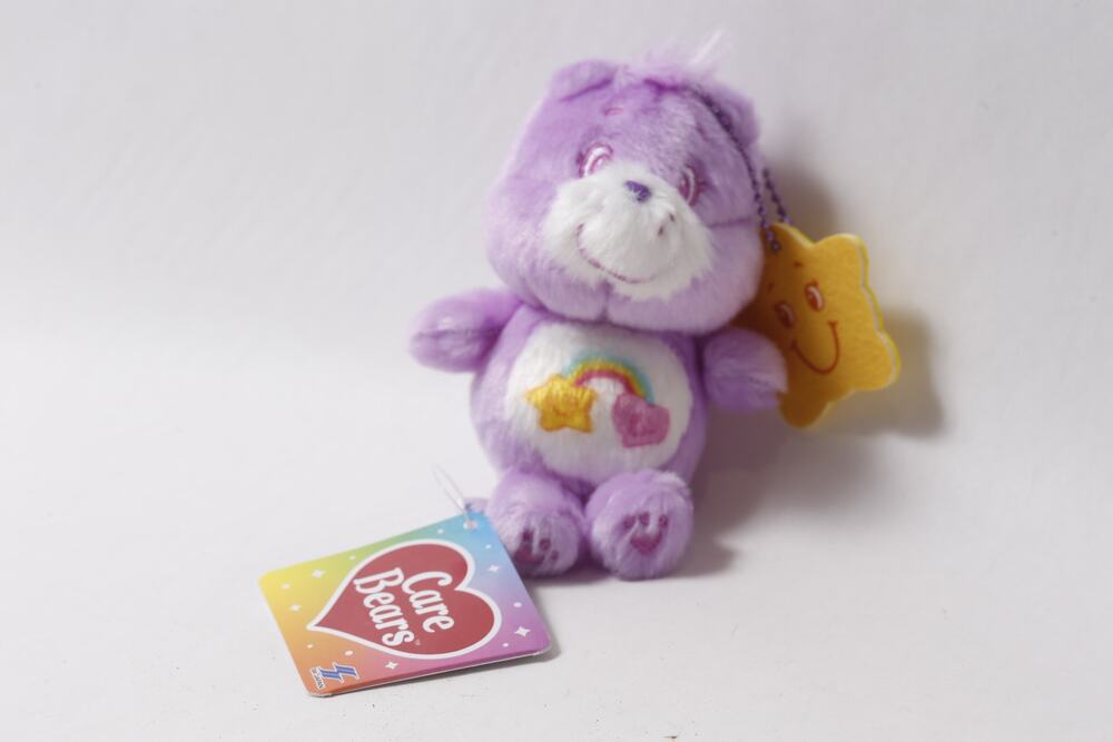 Japan Care Bears Best Friend Bear Plush Keychain Charm w Tag ~ 260826-WH 1314